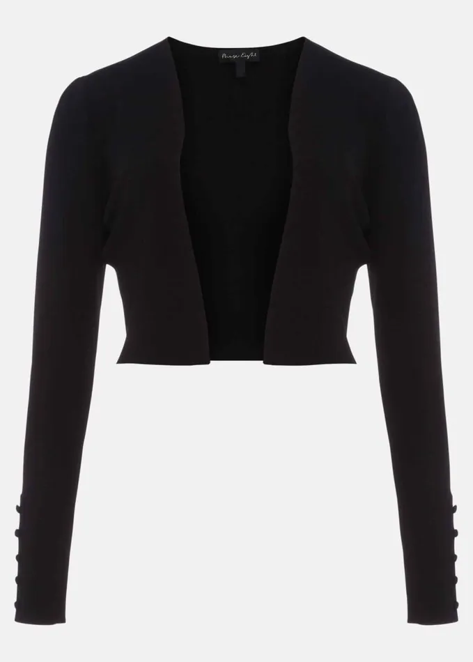 Phase Eight Adah Knitted Occasion Jacket Black Women Knitwear