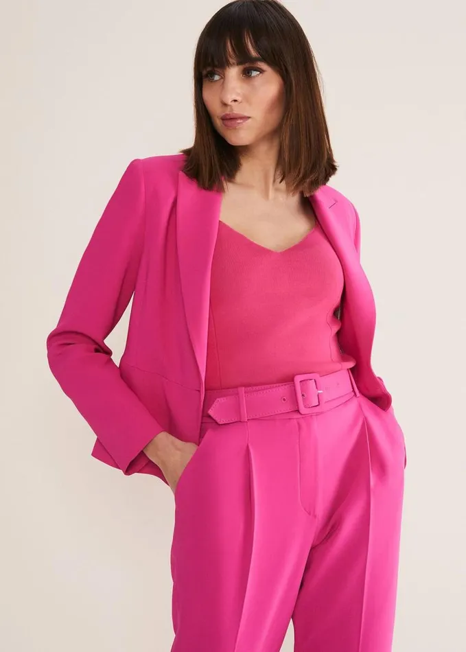 Phase Eight Adria Pink Blazer Hot Pink Women Jackets