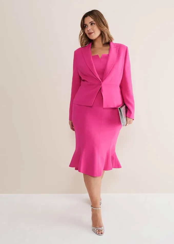 Phase Eight Adria Pink Blazer Hot Pink Women Jackets