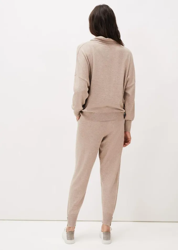 Phase Eight Alice Knitted CoOrd Joggers Mocha Women Trousers