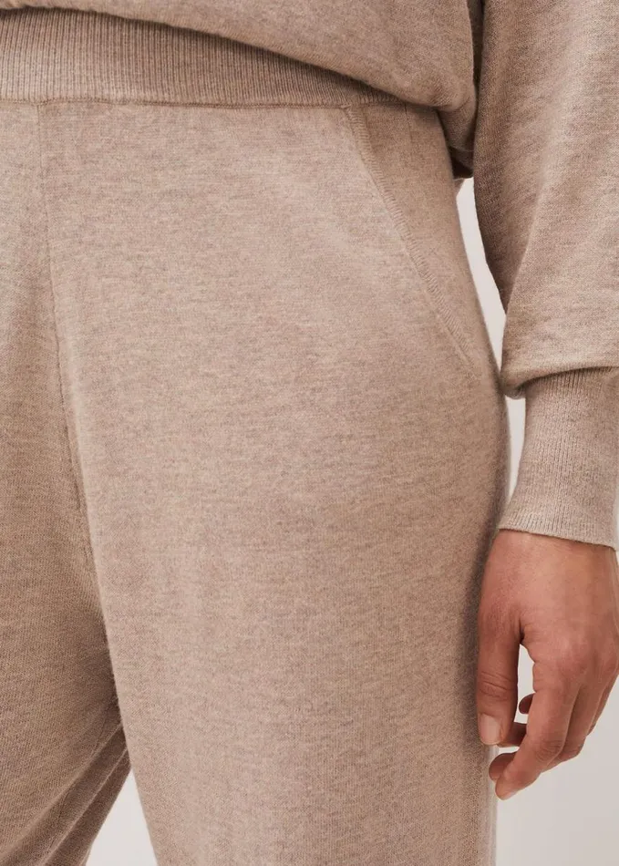 Phase Eight Alice Knitted CoOrd Joggers Mocha Women Trousers