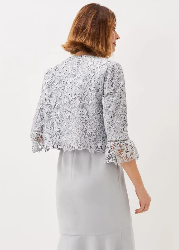 Phase Eight Alisha Lace Jacket Mineral Women Jackets