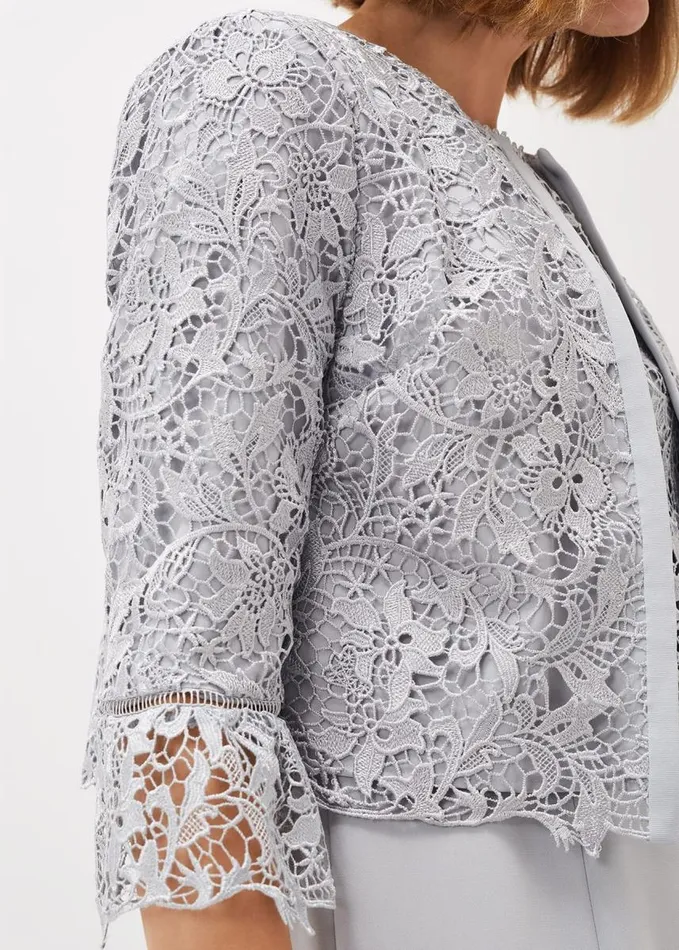 Phase Eight Alisha Lace Jacket Mineral Women Jackets