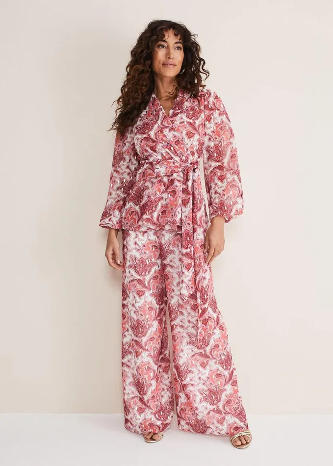 Phase Eight Arabella Print Top Sunsetmulti Women Tops and TShirts