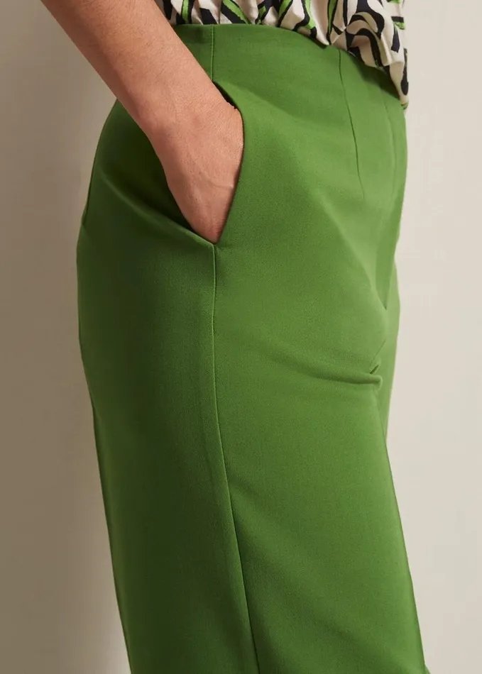 Phase Eight Aubrielle Wide Leg Culottes Green Women Trousers