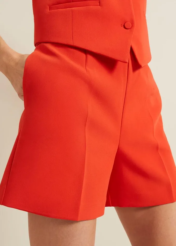 Phase Eight Aubrina Red Smart Shorts Red Women Trousers
