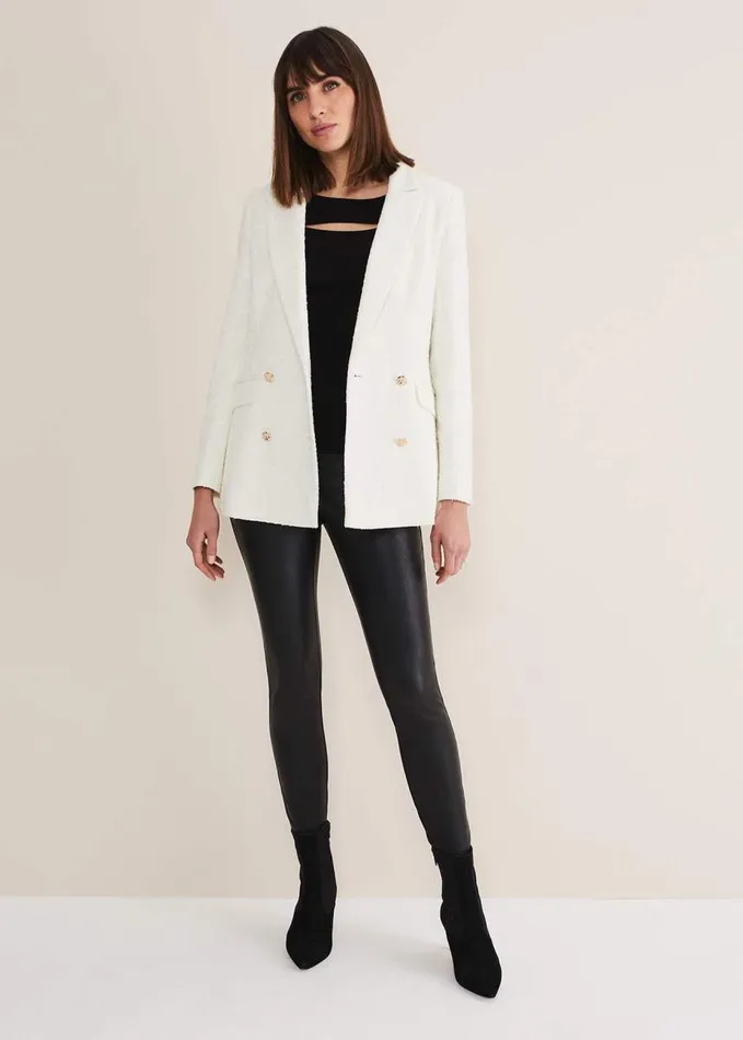 Phase Eight Auden Cream Blazer Cream Women Jackets