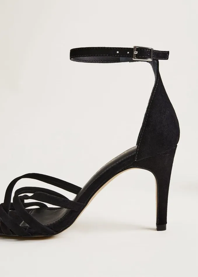 Phase Eight Barely There Sandal Black Women Heels