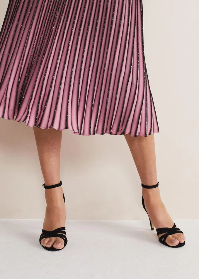 Phase Eight Barely There Sandal Black Women Heels