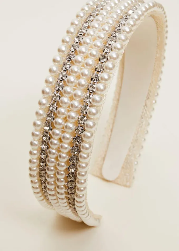 Phase Eight Bridal Beaded Headband Ivory Women Fascinators and Hats