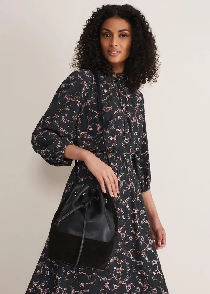 Phase Eight Bucket Shoulder Bag Black Women Bags and Clutches