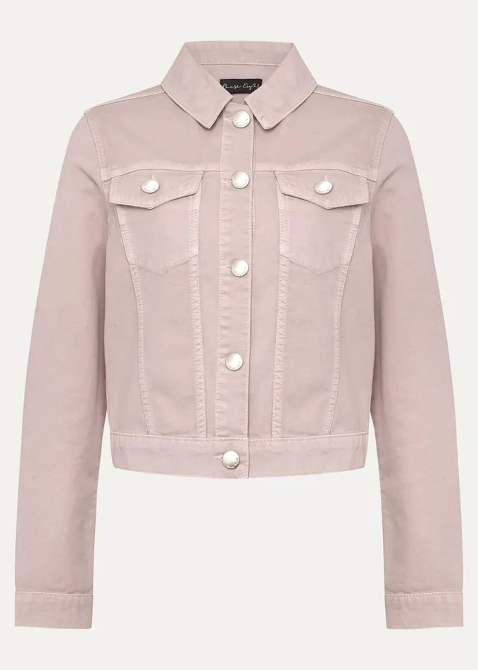 Phase Eight Caitlin Denim Jacket Frosted Heather Women Jackets