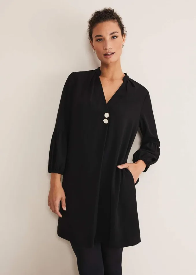 Phase Eight Charlotte Tunic Dress Black Women Dresses