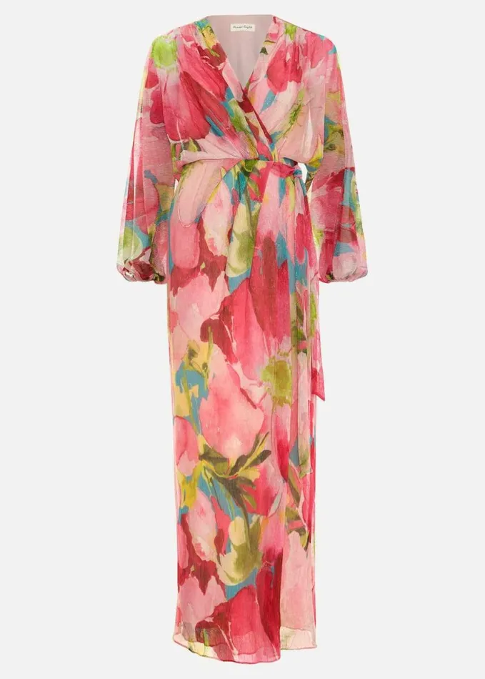 Phase Eight Cosmina Pleat Shimmer Maxi Dress Multicoloured Women Dresses
