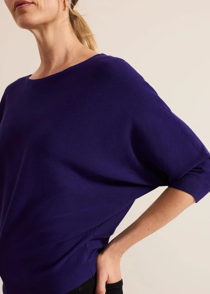 Phase Eight Cristine Knit Jumper Purple Women Knitwear