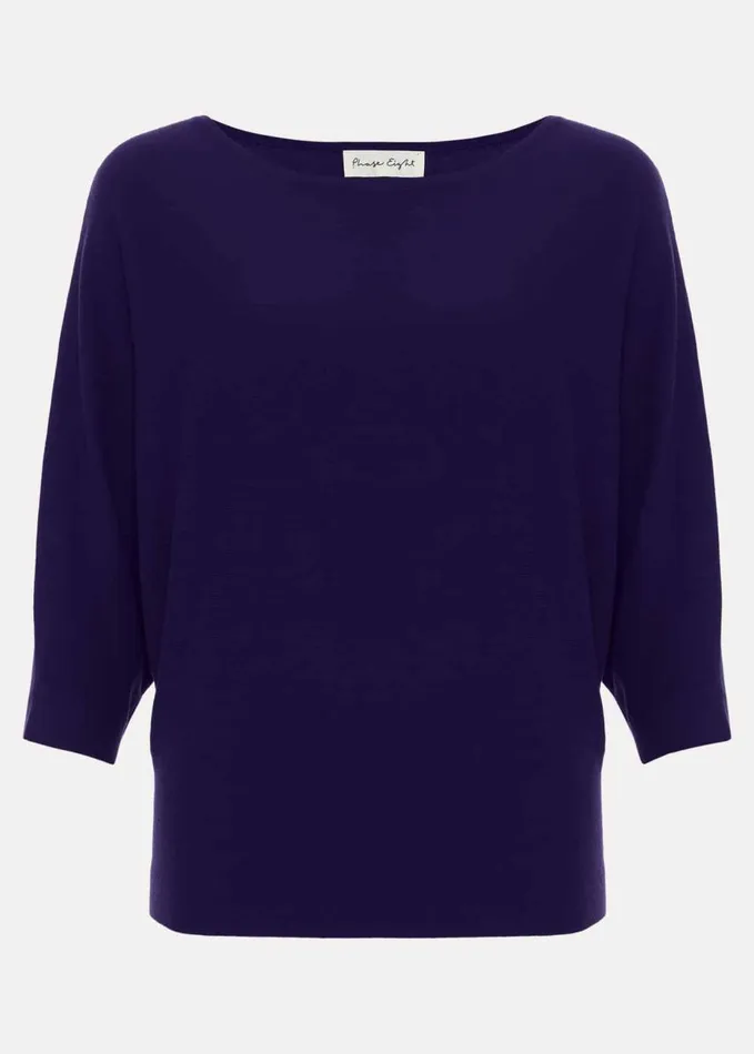 Phase Eight Cristine Knit Jumper Purple Women Knitwear