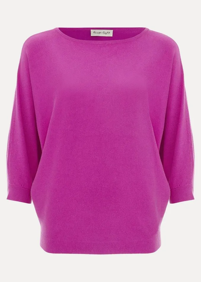 Phase Eight Cristine Knit Jumper Purple Women Knitwear