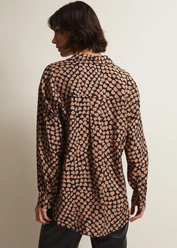 Phase Eight Darcie Heart Shirt Blackcamel Women Shirts and Blouses