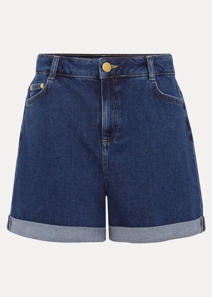 Phase Eight Denise Denim Shorts Mid Wash Blue Women Trousers