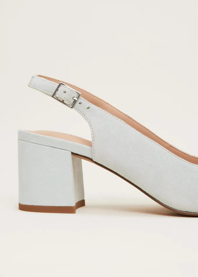 Phase Eight Embellished Block Heel Shoe Eau De Nil Women Occasion Shoes