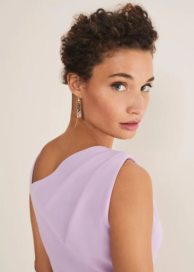 Phase Eight Emmie Asymmetric Hem Dress Crocus Women Dresses