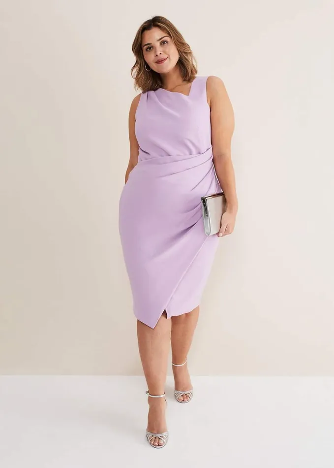 Phase Eight Emmie Asymmetric Hem Dress Crocus Women Dresses