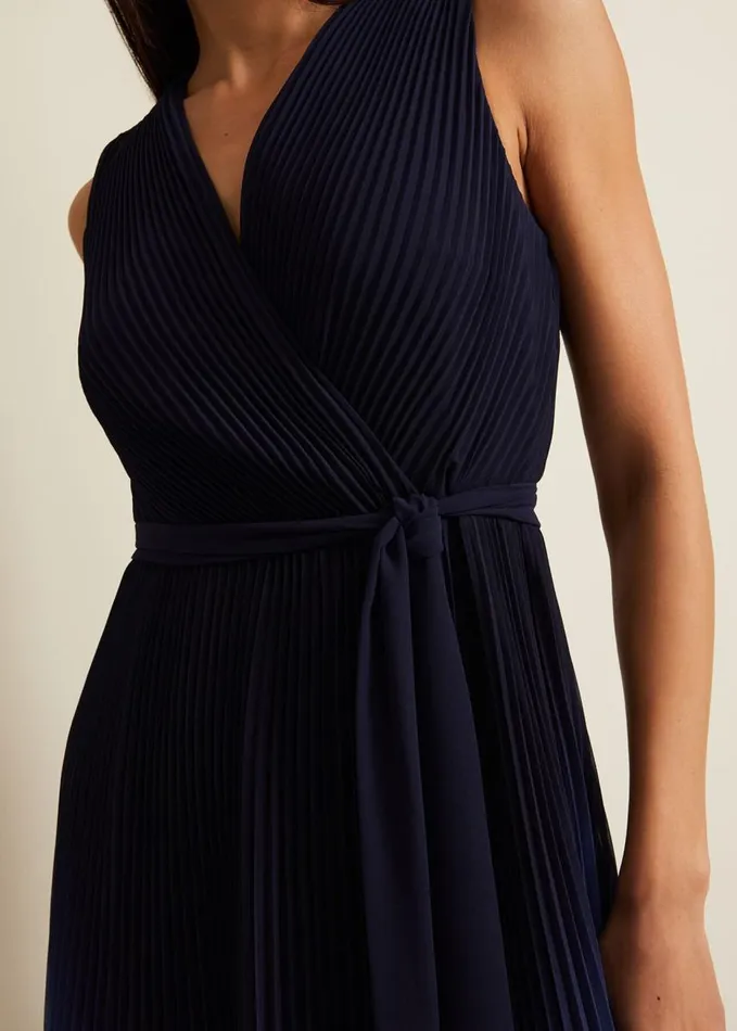 Phase Eight Freya Ombre Pleat Midi Dress Multicoloured Women Dresses
