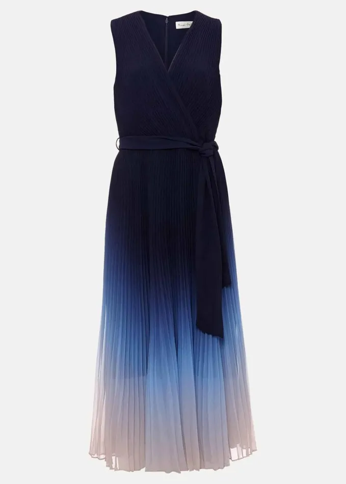 Phase Eight Freya Ombre Pleat Midi Dress Multicoloured Women Dresses