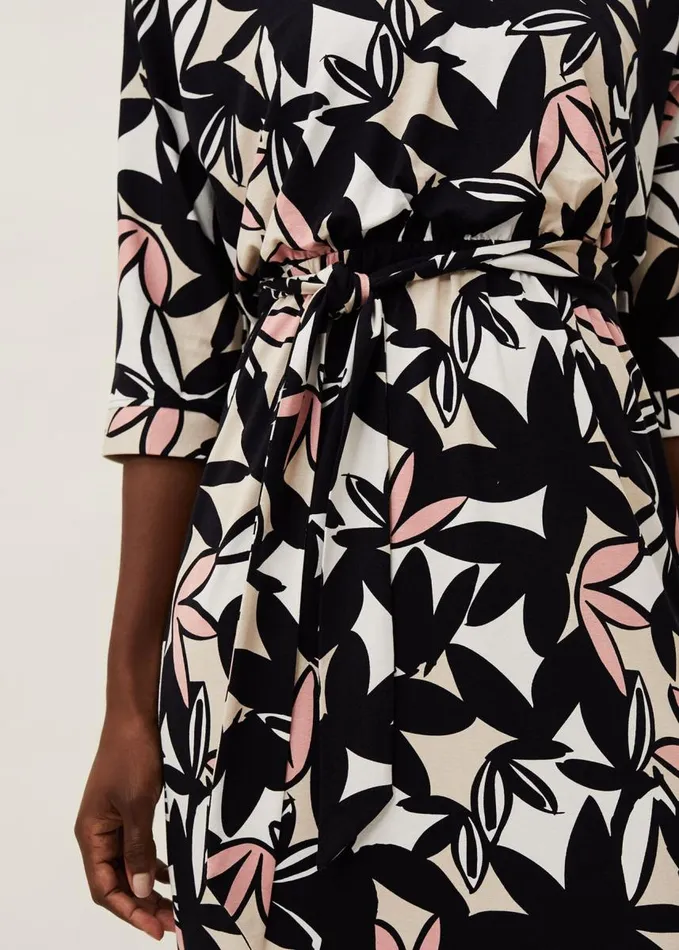 Phase Eight Gwin Leaf Print Dress Multicoloured Women Dresses