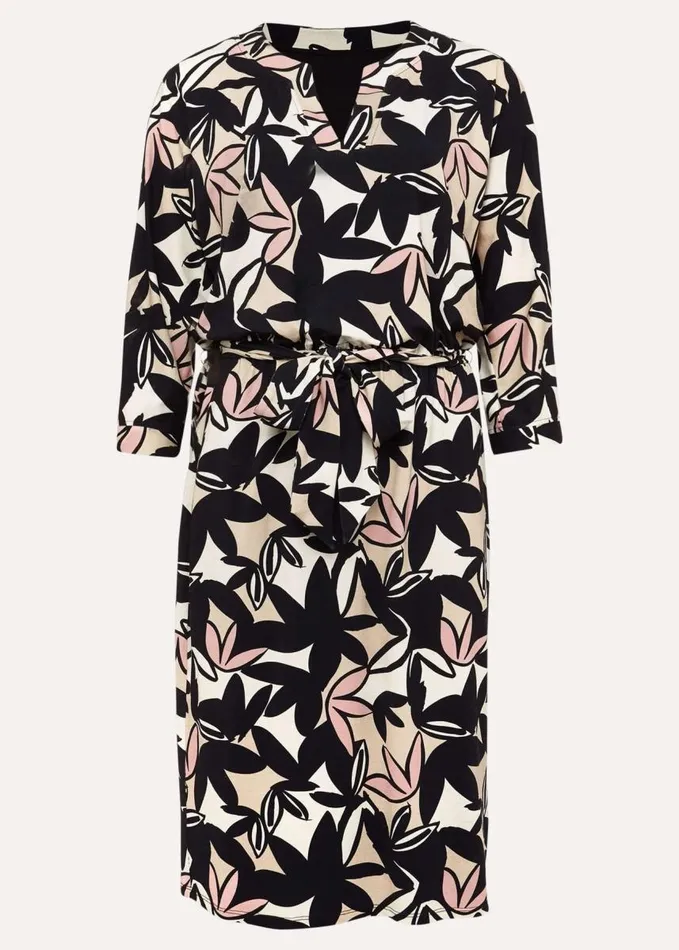 Phase Eight Gwin Leaf Print Dress Multicoloured Women Dresses