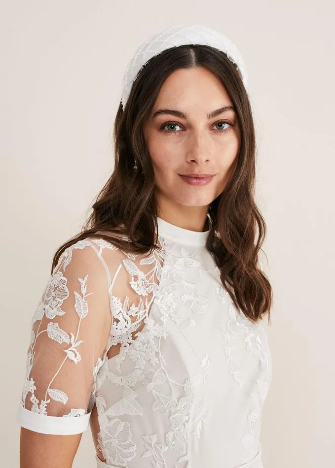 Phase Eight Ivory Beaded Headband Ivory Women Fascinators and Hats