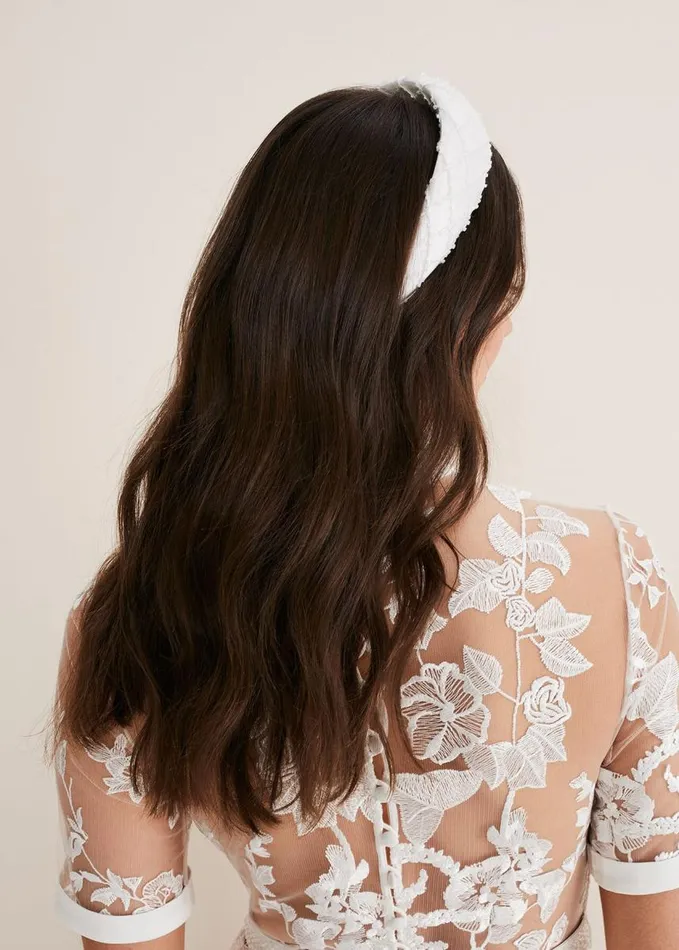 Phase Eight Ivory Beaded Headband Ivory Women Fascinators and Hats