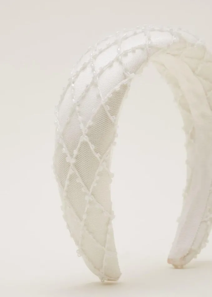 Phase Eight Ivory Beaded Headband Ivory Women Fascinators and Hats
