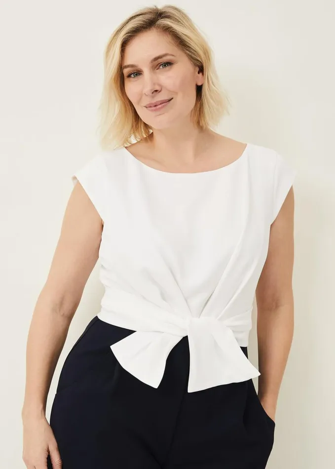 Phase Eight Janey Knot Detail Jumpsuit Ivorynavy Women Dresses