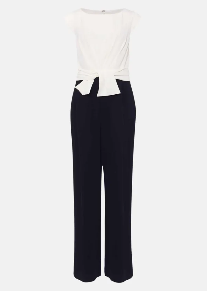 Phase Eight Janey Knot Detail Jumpsuit Ivorynavy Women Dresses