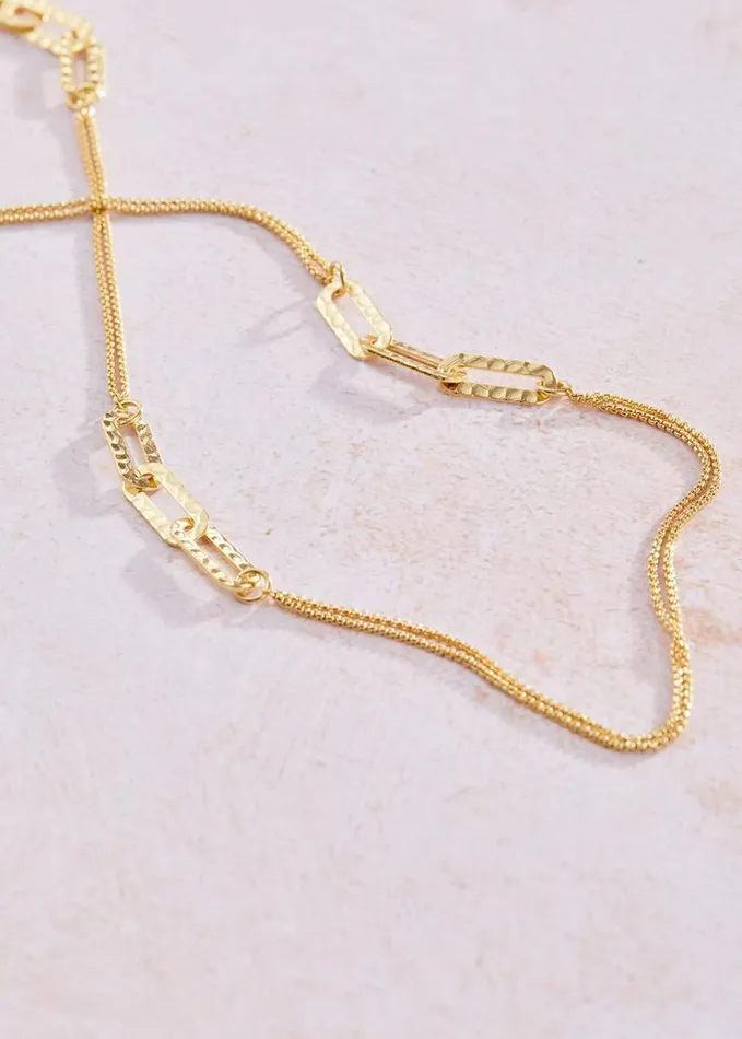 Phase Eight Jessa Gold Plated Chain Necklace Gold Women Jewellery