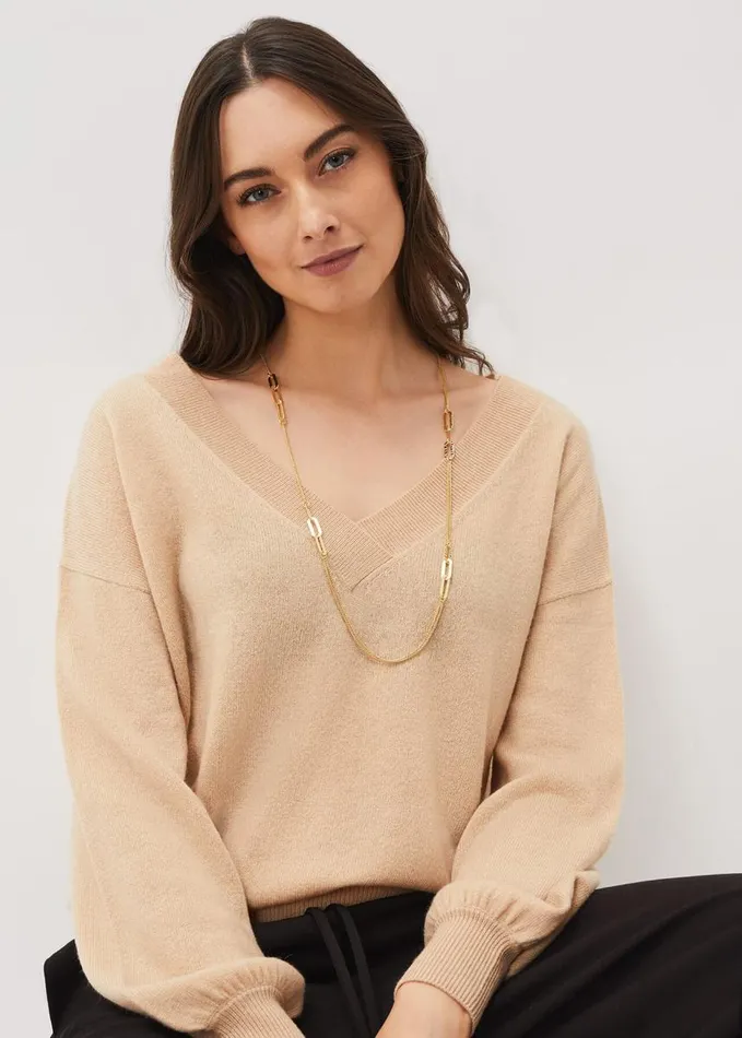 Phase Eight Jessa Gold Plated Chain Necklace Gold Women Jewellery