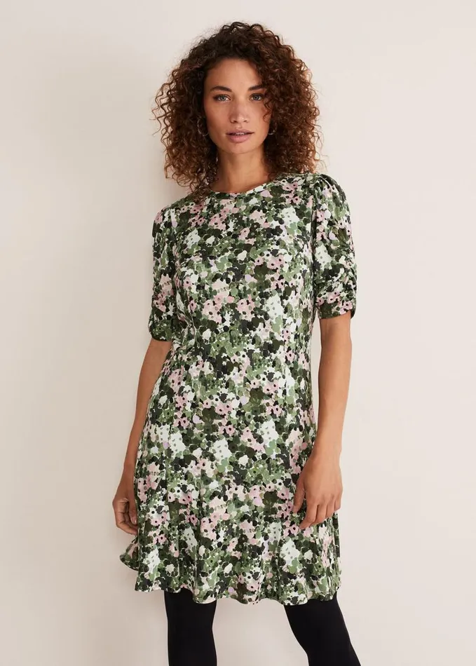Phase Eight Jolee Printed Jersey Dress Green Multi Women Dresses