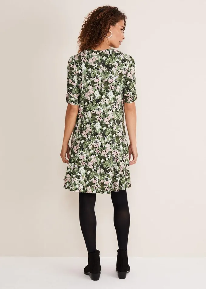 Phase Eight Jolee Printed Jersey Dress Green Multi Women Dresses