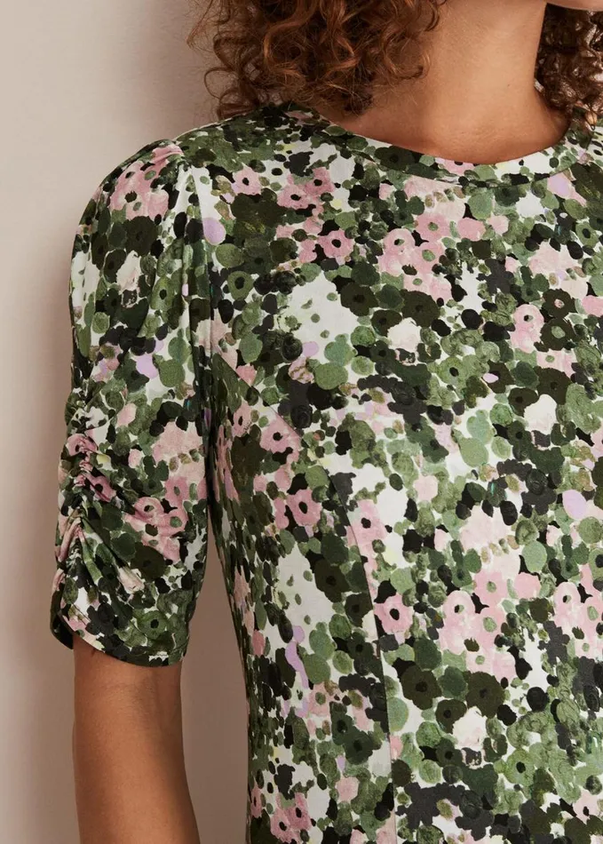 Phase Eight Jolee Printed Jersey Dress Green Multi Women Dresses