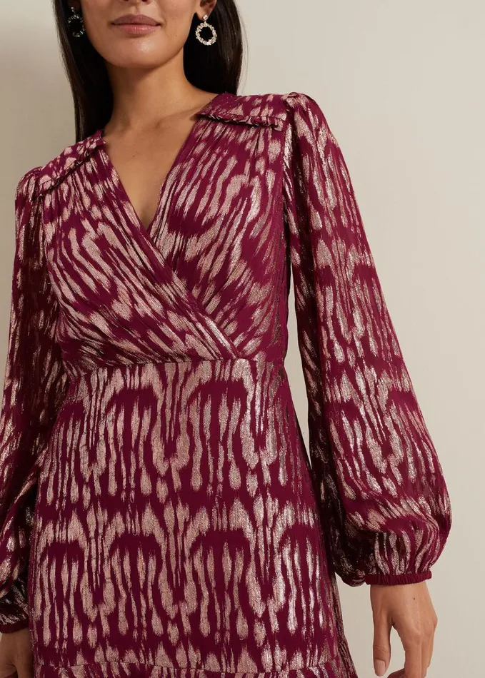 Phase Eight Joon Pink Shimmer Dress Pink Women Dresses