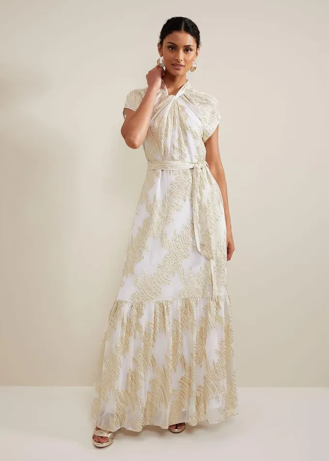 Phase Eight Kerena Shimmer Maxi Dress Multicoloured Women Dresses