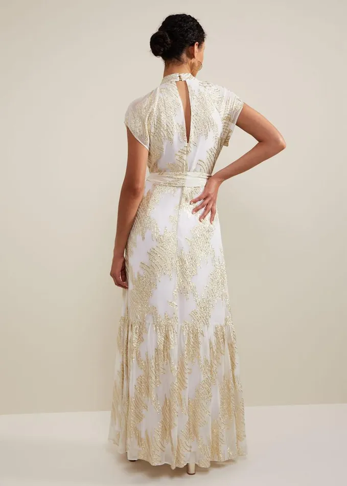 Phase Eight Kerena Shimmer Maxi Dress Multicoloured Women Dresses