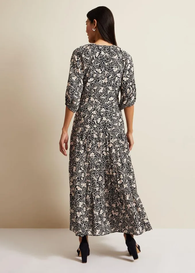 Phase Eight Kezia Floral Wrap Midi Dress Multicoloured Women Dresses