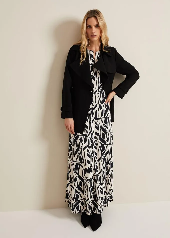 Phase Eight Kristy Geo Maxi Dress Black Multi Women Dresses