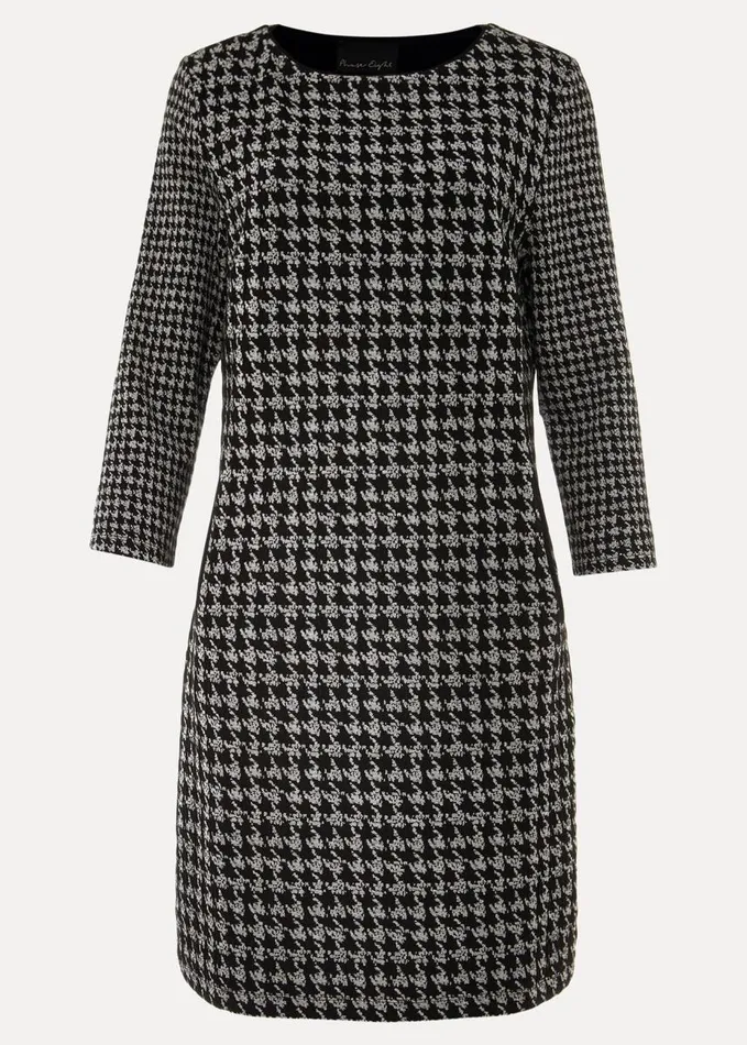 Phase Eight Lenia Check Shift Dress Blackgrey Women Dresses