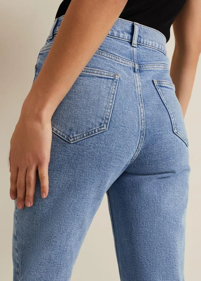Phase Eight Lexi Mid Wash Crop Straight Jean Mid Wash Women Trousers