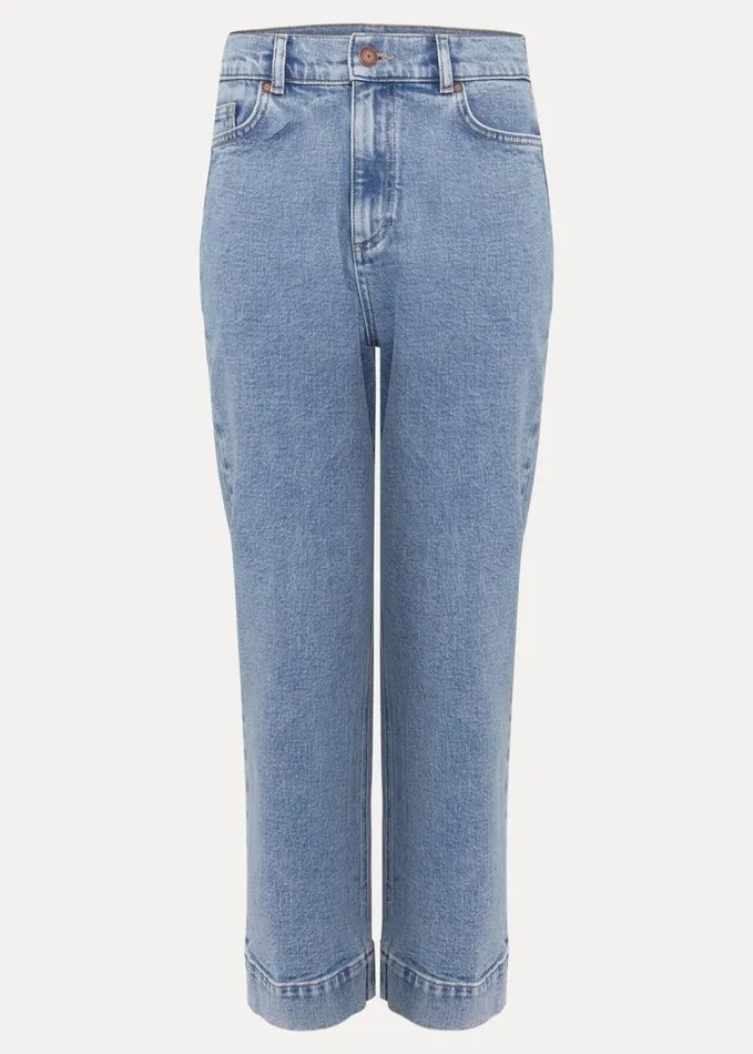 Phase Eight Lexi Mid Wash Crop Straight Jean Mid Wash Women Trousers