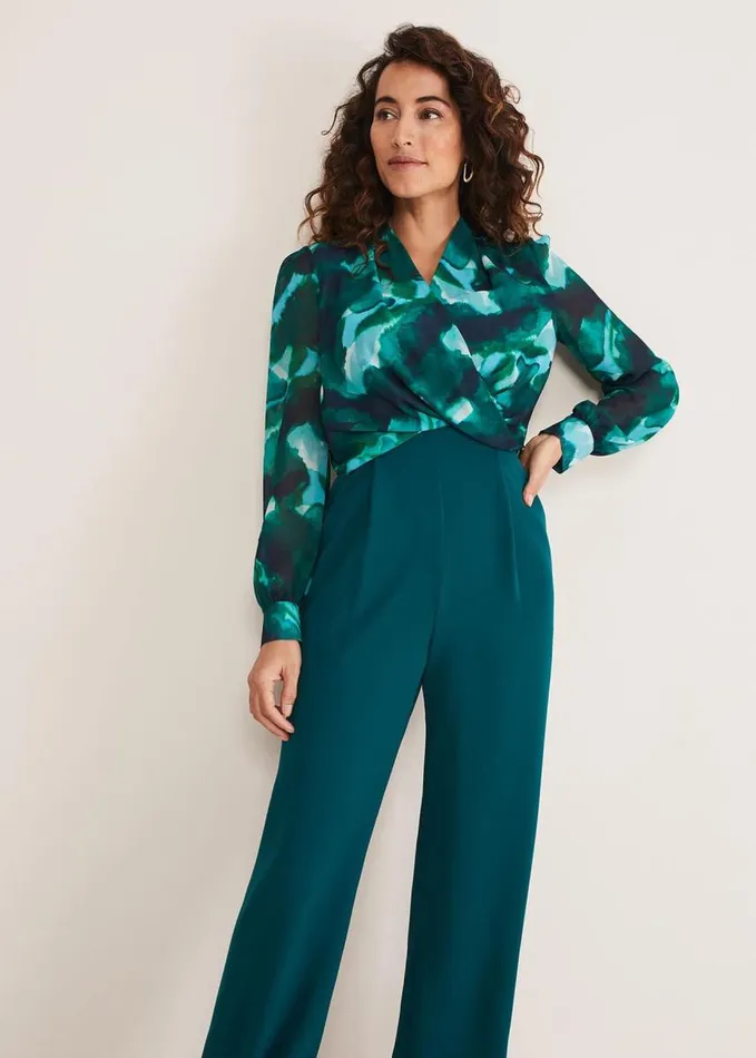 Phase Eight Lexi Print Jumpsuit Multicoloured Women Dresses