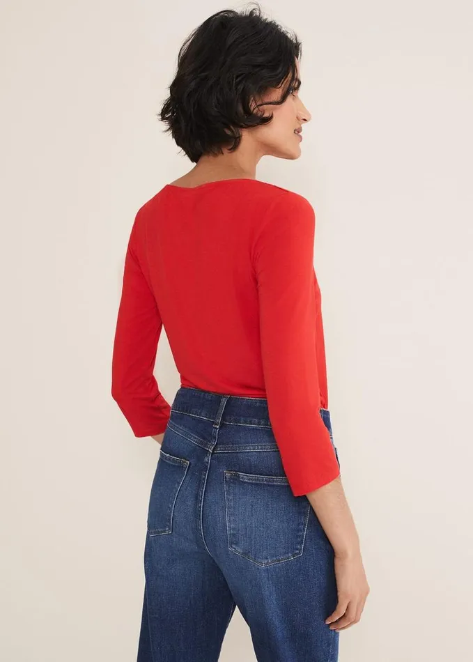 Phase Eight Leyla CutOut Top Red Women Tops and TShirts